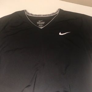 Woman’s black nike athletic top